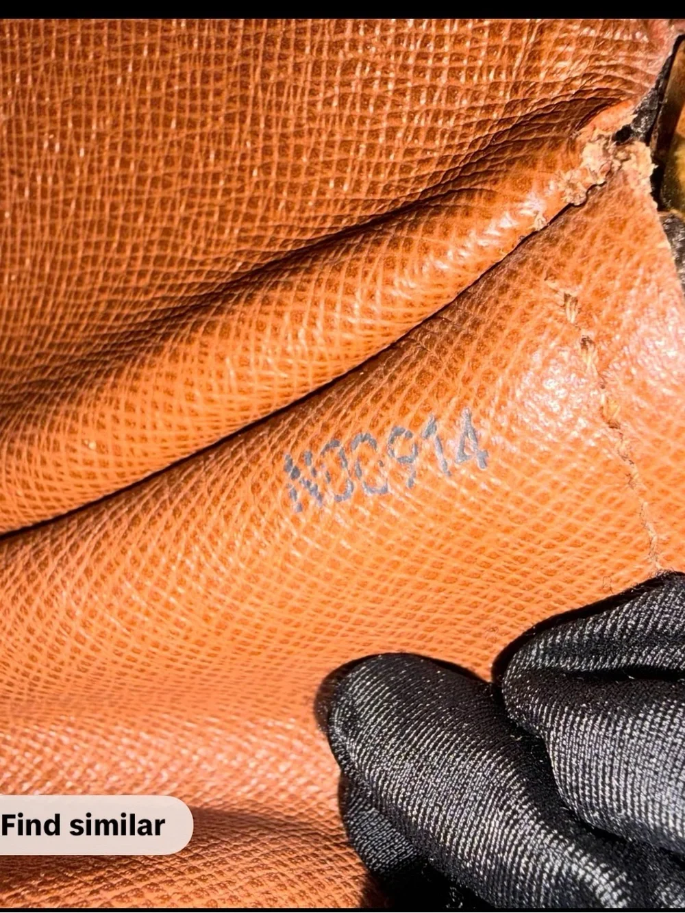 Louis Vuitton Brown Monogram Papillon Bag with Tan Straps